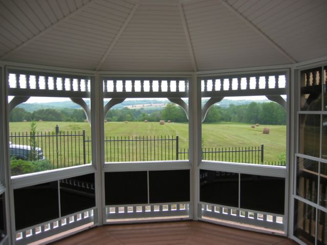 12 by 18 foot vinyl oval gazebo