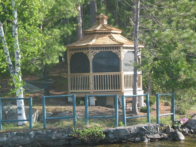 wooden 12 foot octagon gazebo