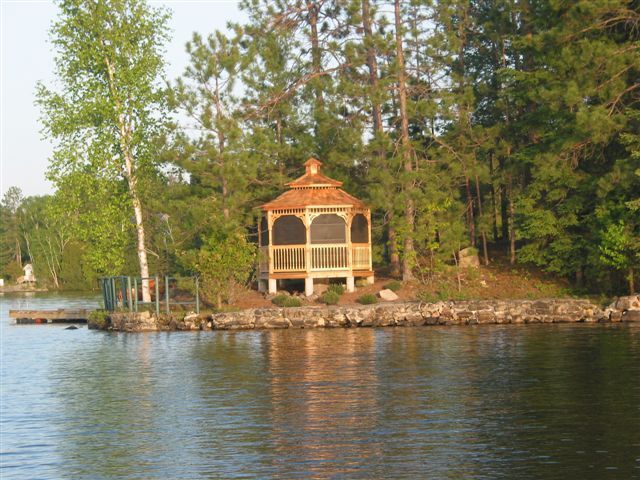 wooden 12 foot octagon gazebo