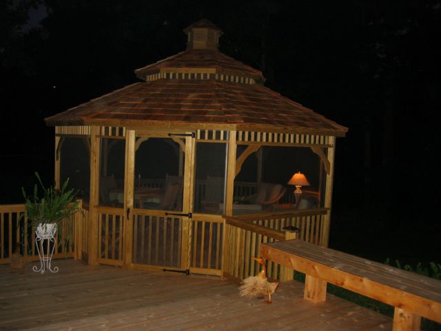 wooden 16 foot octagon gazebo