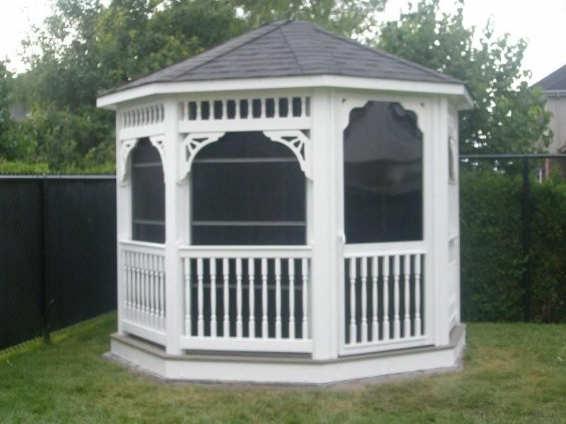 vinyl 12 foot octagon gazebo