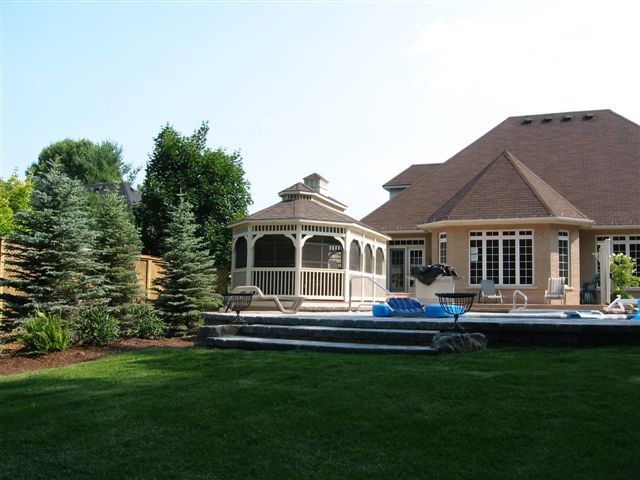 vinyl 12 by 20 foot oval gazebo