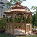 10 foot wooden octagon gazebo