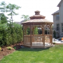 10 foot wooden octagon gazebo