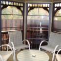 10 foot wooden octagon gazebo interior