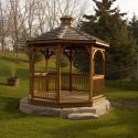 10 foot wooden octagon gazebo