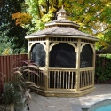 10 foot wooden octagon gazebo