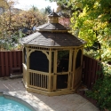 10 foot wooden octagon gazebo