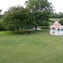 10 by 14 foot wooden oval gazebo