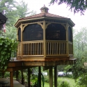 wooden 12 foot octagon gazebo