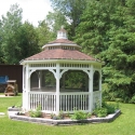 vinyl 12 by 20 foot oval gazebo