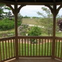 wooden 12 foot octagon gazebo interior