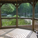 wooden 12 foot octagon gazebo interior