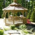 wooden 12 foot octagon gazebo