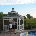 vinyl 12 foot octagon gazebo