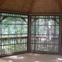 vinyl 12 foot octagon gazebo interior