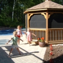 wooden 12 foot octagon gazebo