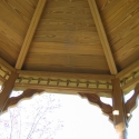 wooden 12 by 14 foot oval gazebo ceiling