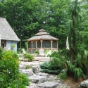 wooden 12 by 16 foot oval gazebo