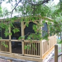 wooden 12 by 16 foot rectangle gazebo