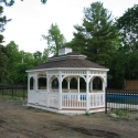 12 by 18 foot vinyl oval gazebo