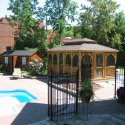 wooden 12 by 18 foot rectangle gazebo