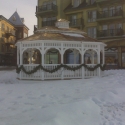 vinyl 12 by 20 foot oval gazebo