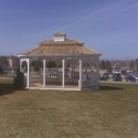 vinyl 12 by 20 foot oval gazebo
