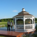 vinyl 14 foot octagon gazebo