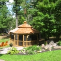 wooden 16 foot octagon gazebo