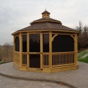 wooden 16 foot octagon gazebo