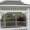 vinyl 16 foot octagon gazebo interior