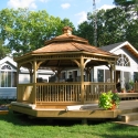 wooden 16 foot octagon gazebo