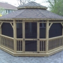 wooden 16 foot octagon gazebo