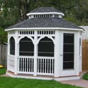 vinyl 16 foot octagon gazebo