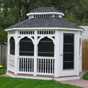 vinyl 16 foot octagon gazebo