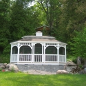 vinyl 12 by 20 foot oval gazebo