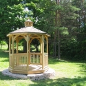 8 foot wooden octagon gazebo