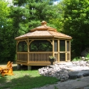 wooden 16 foot octagon gazebo