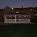white vinyl rectangle gazebo