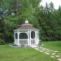 vinyl 12 by 20 foot oval gazebo