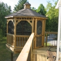 10 foot wooden octagon gazebo