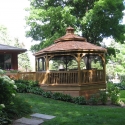 wooden 16 foot octagon gazebo