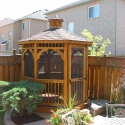 8 foot wooden octagon gazebo