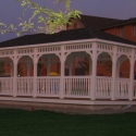white vinyl rectangle gazebo