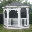 vinyl 12 foot octagon gazebo