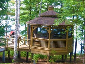 wooden 14 foot octagon gazebo