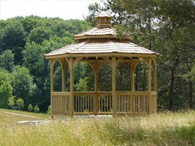 12 foot wooden octagon gazebo