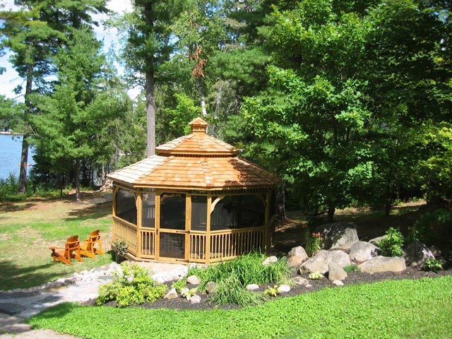 Wooden Octagon Gazebo